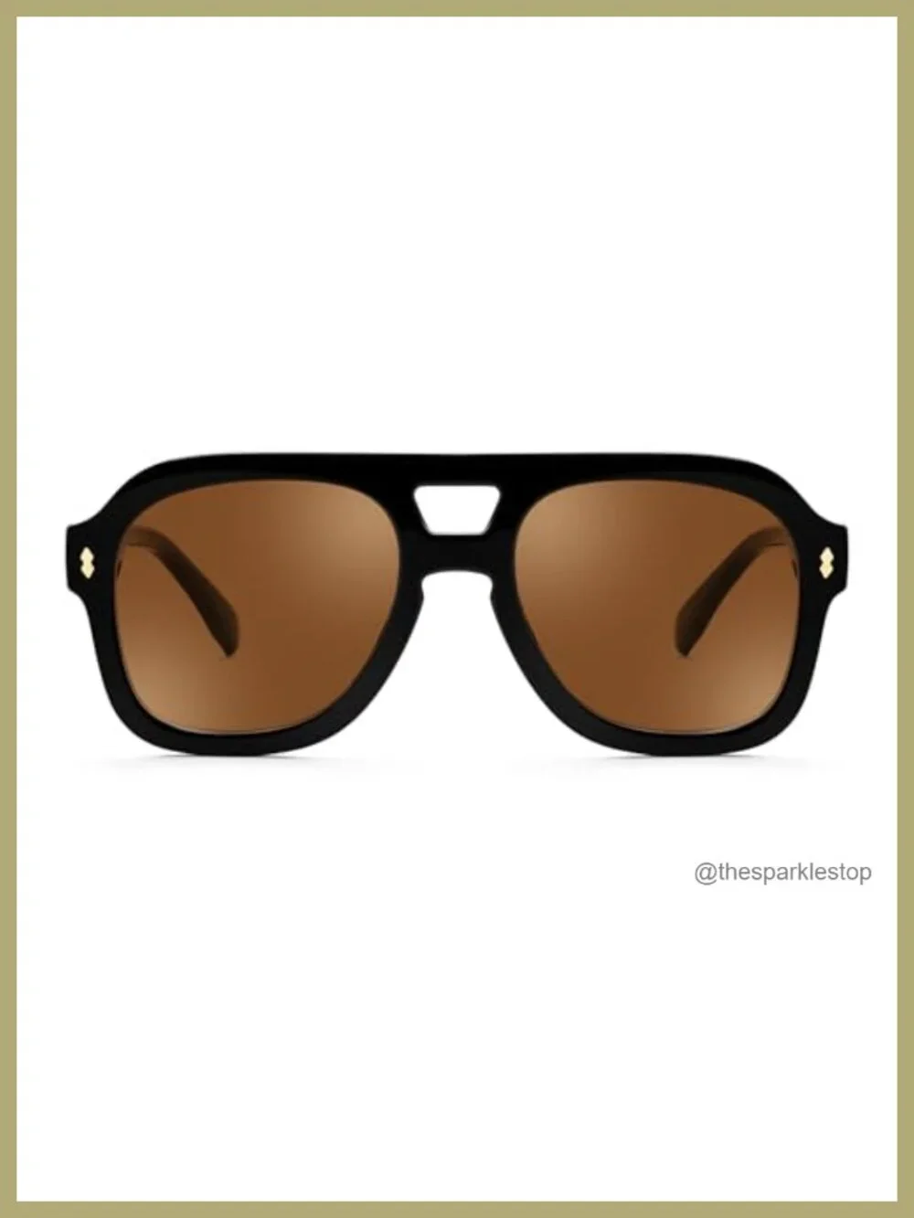 Retro Thick Aviator Sunglasses for Women Men Large Vintage Shades